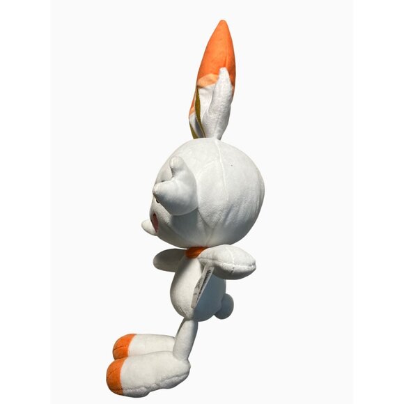 Pokémon Scorbunny Plush Toy 12" Tall 2021 Orange & White - Picture 9 of 11